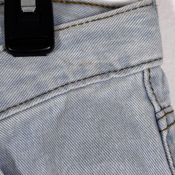 Wrangler Loose Fit Jeans Light Wash Blue Denim Elastic Waist Size 14 - Picture 5 of 16